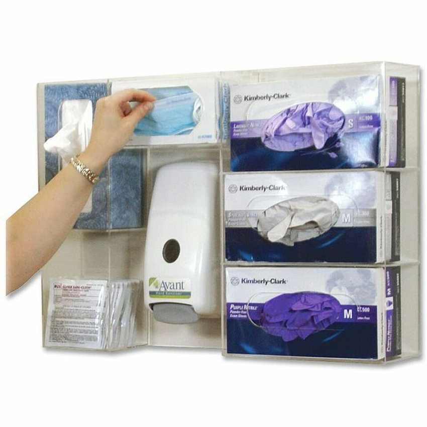 Cottage Deluxe Professional Protection Station 16.68" Height x 23.75" Width x 4.75" Depth - Clear - Acrylic - 1 Each (CPPS061001)