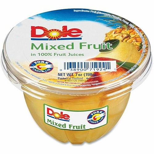 Dole Mixed Fruit Cups Mixed Fruit - 7 oz - 12 / Carton (71924)