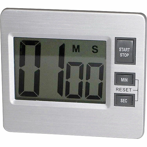 Tatco Digital Timer Desktop - Silver, Black (52410)