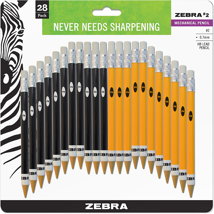 Zebra 51391 Zebra #2 Mechanical Pencils