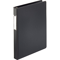 Business Source Basic Round Ring Binder w/Label Holder 1