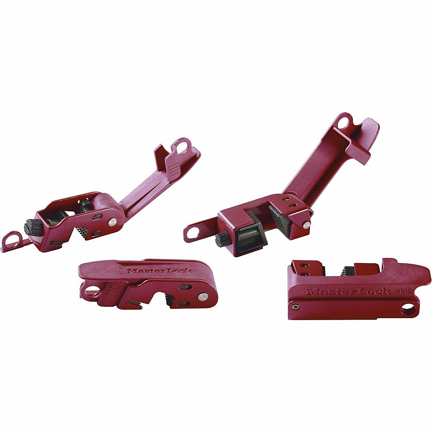 Master Lock Circuit Breaker Lockout Set For Circuit Breaker - Red (506)