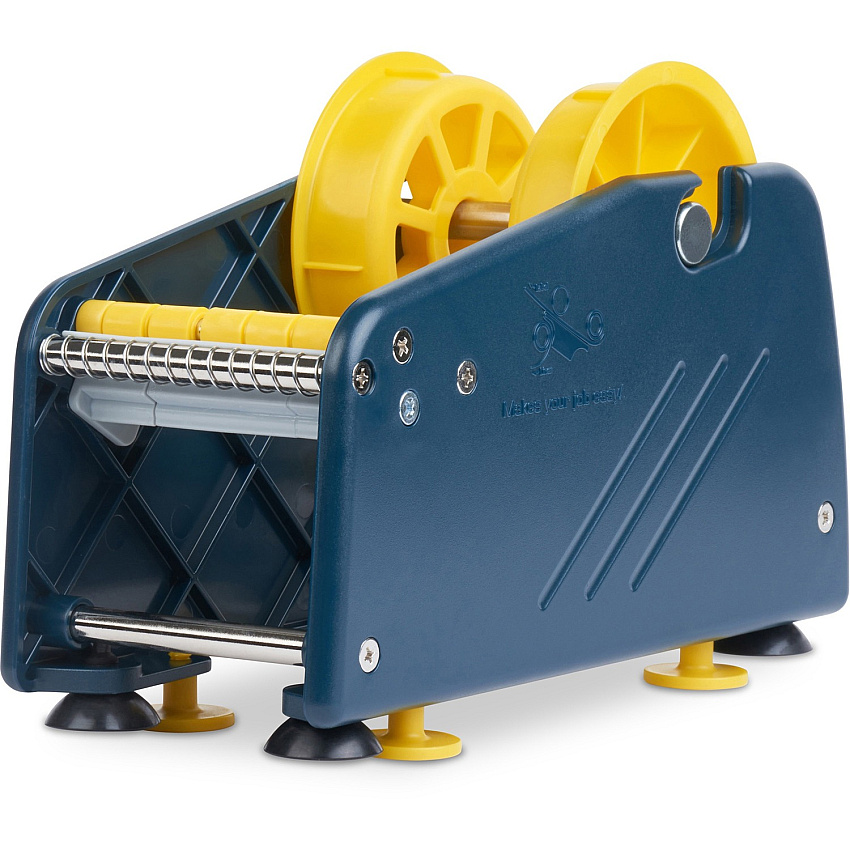 Tatco Mailing Seal/Shipping Label Dispenser Manual - 3.50" Width x 8.50" Length - 3" Core Diameter - 2 Adapter - Blue (36300)