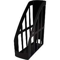 Storex Value Line Recycled Magazine File Black - Plastic - 1 Each (70167U06C)