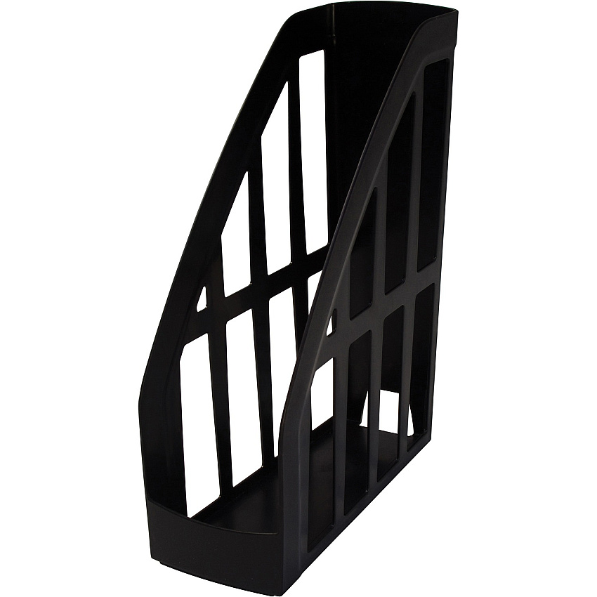 Storex Value Line Recycled Magazine File Black - Plastic - 1 Each (70167U06C)