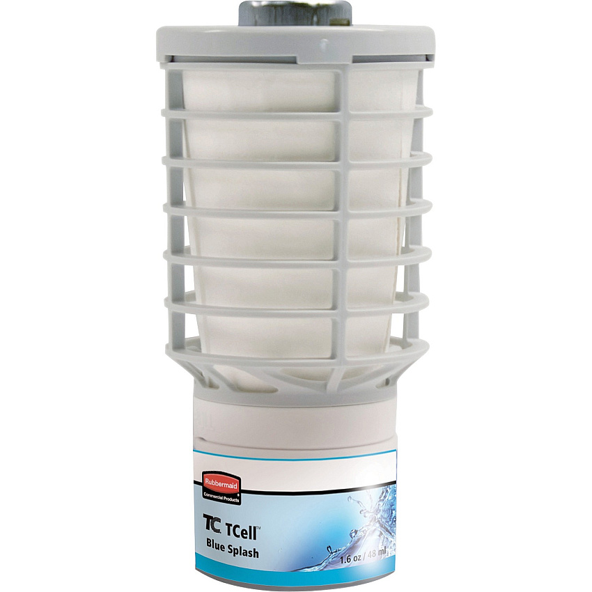 Rubbermaid Commercial TCell Odor Control Dispenser Refill 6000 ft³ - 1.6 fl oz (0.1 quart) - Blue Splash - 90 Day - Odor Neutralizer, VOC-free - 1 Each (402112)
