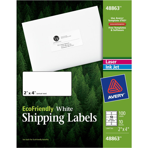 Avery EcoFriendly Address Labels (48863)