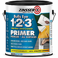 Zinsser Bulls Eye 1-2-3 Primer 1 Color(s) - White - 1 gal - 4 / Carton (2001)