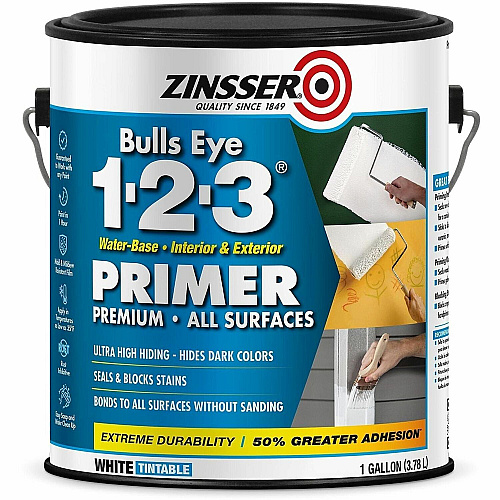 Zinsser Bulls Eye 1-2-3 Primer 1 Color(s) - White - 1 gal - 4 / Carton (2001)
