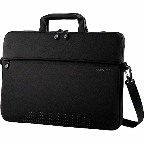 Samsonite Aramon NXT Carrying Case (Sleeve) for 14" Notebook - Black Neoprene Body - Shoulder Strap, Handle - 10.5" Height x 14.5" Width x 1" Depth - 1 Each (433311041)