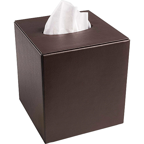Dacasso Leather Tissue Box Cover Leather, Velveteen - 1 Each (A3437)
