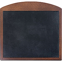 Dacasso Walnut & Leather Mouse Pad 10" Height x 9.50" Width - Black, Walnut - Leather, Wood - 1 Each (A8414)