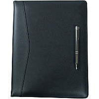 Dacasso Letter Portfolio 8 1/2" x 11" - Black - 1 Each (E1001)