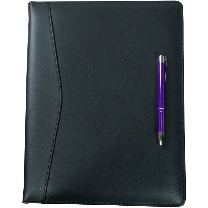 Dacasso Deluxe Letter Portfolio 8 1/2" x 11" - Black - 1 Each (E1002)