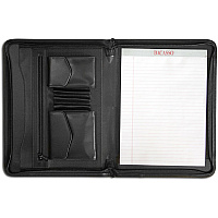 Dacasso Letter Portfolio 8 1/2" x 11" - Black - 1 Each (E1004)