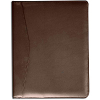 Dacasso Letter Pad Folio 8 1/2" x 11" - Chocolate Brown - 1 Each (E3401)