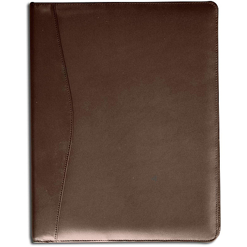 Dacasso Letter Pad Folio 8 1/2" x 11" - Chocolate Brown - 1 Each (E3401)