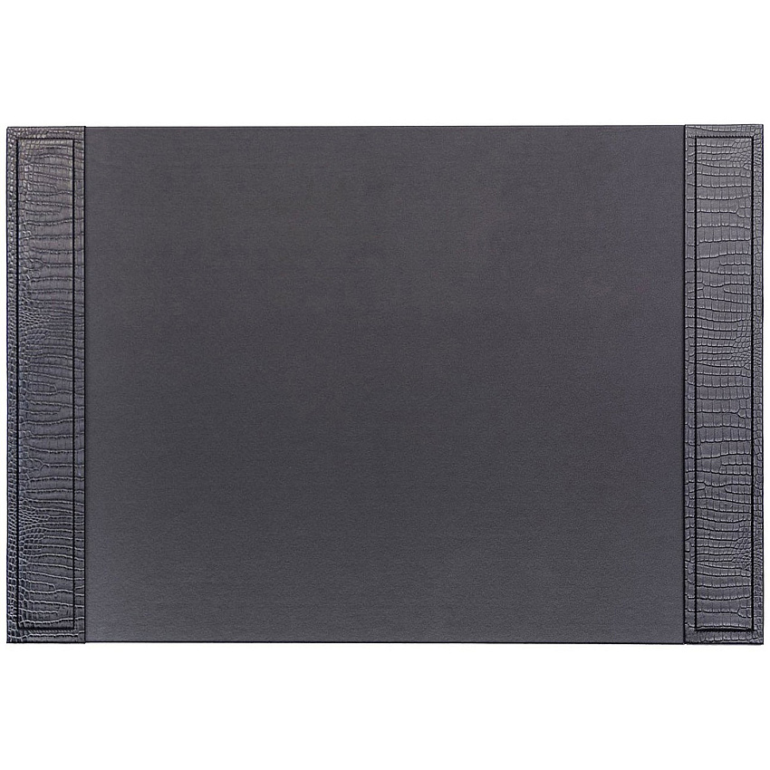 Dacasso Desk Pad Rectangular - 25.5" Width x 17.25000" Depth - Felt Black Backing - Top Grain Leather - Black - 1 Each (P2202)