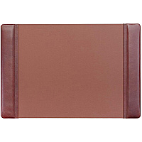 Dacasso Leather Side-Rail Desk Pad Rectangular - 25.2" Width x 17.25000" Depth - Felt Mocha Backing - Leather - Mocha - 1 Each (P3002)
