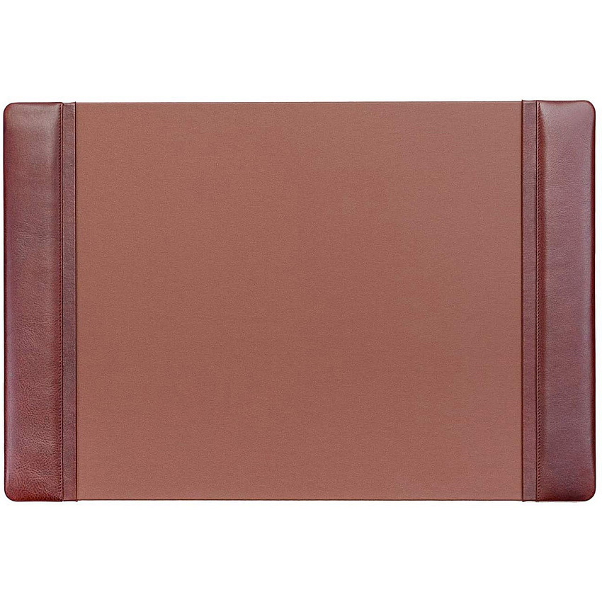 Dacasso Leather Side-Rail Desk Pad Rectangular - 25.2" Width x 17.25000" Depth - Felt Mocha Backing - Leather - Mocha - 1 Each (P3002)