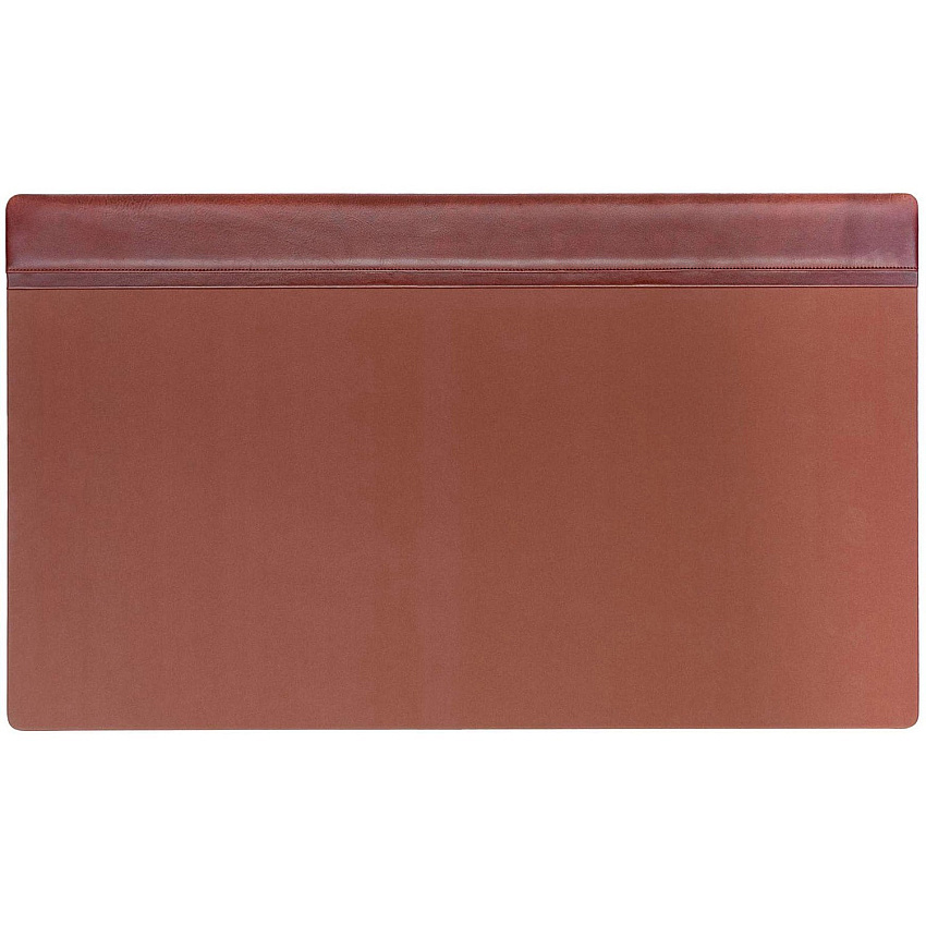 Dacasso Leather Top-Rail Desk Pad Rectangular - 34" Width x 20" Depth - Felt Brown Backing - Top Grain Leather - Mocha - 1 Each (P3021)