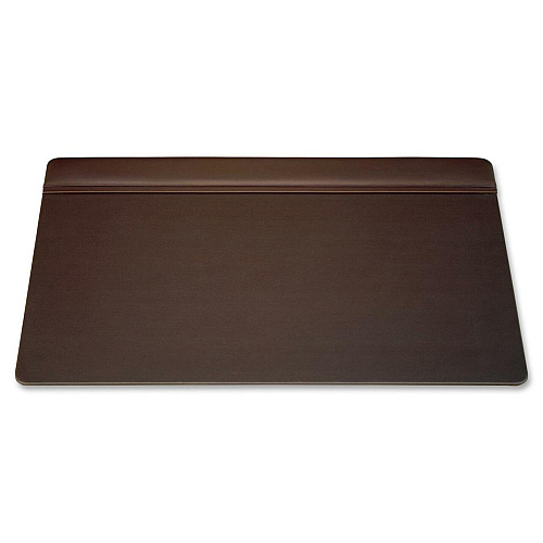 Dacasso Leather Top-Rail Desk Pad Rectangular - 34" Width x 20" Depth - Felt Backing - Top Grain Leather - Chocolate Brown - 1 Each (P3421)