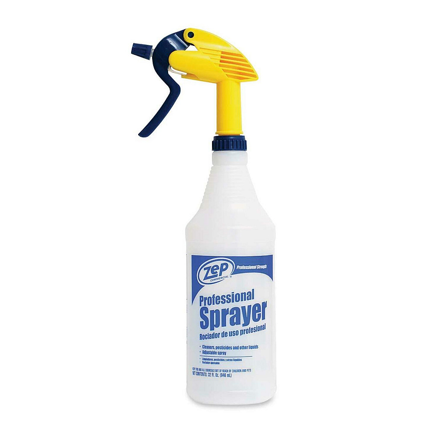 Zep Professional Spray Bottle Adjustable Nozzle - Clear - 1 Each (HDPRO36)