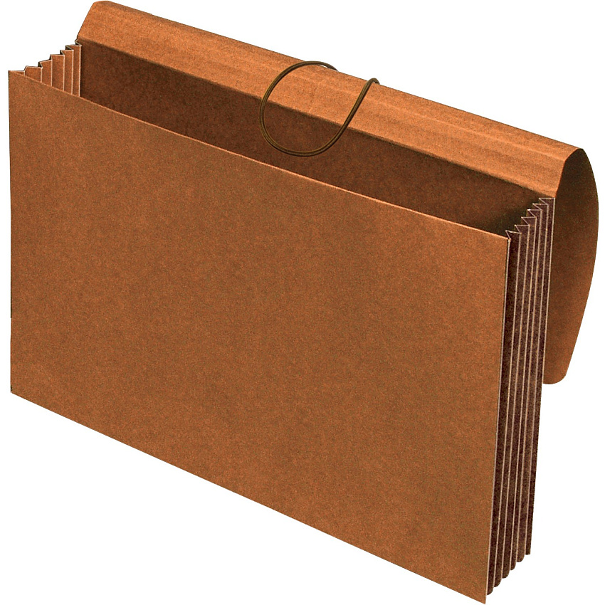 Pendaflex Legal Recycled File Wallet 10" x 15 3/8" , 8 1/2" x 14" - 1200 Sheets Capacity - 5 1/4" Expansion - Top Tab Location - 11 pt. - Redrope, Tyvek - Brown - Elastic Closure, Flap, Reinforced Gusset, Tyvek Gusset - 10% Recycled - 1 Each (73189)
