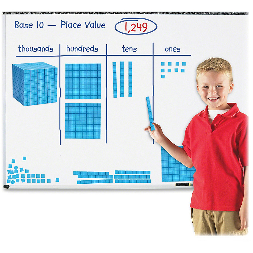 Learning Resources Giant Magnetic Base Ten Set 6-8 Year - 121 Pieces (LER6366)