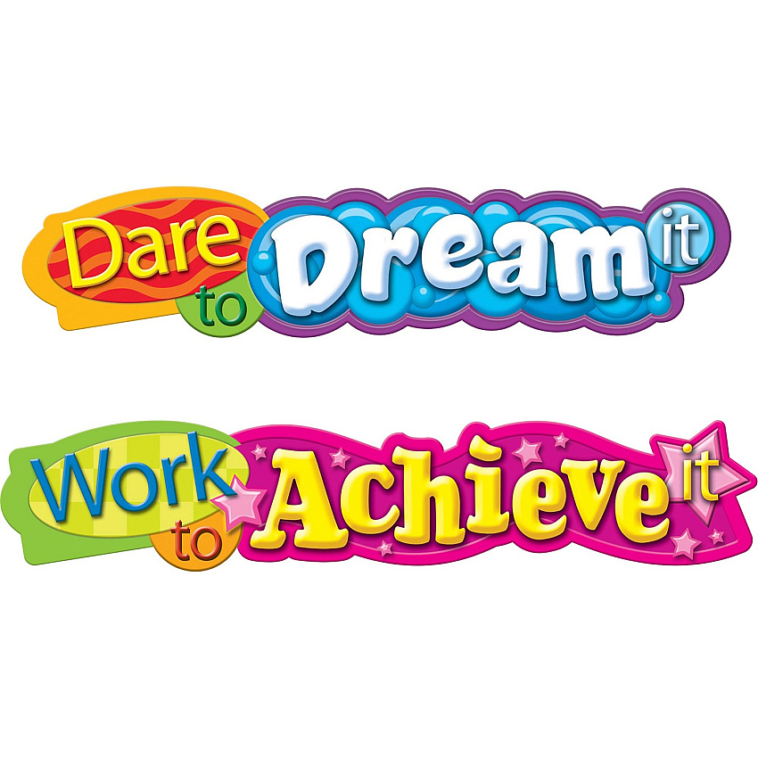 TREND Dare To Dream Expressions Banner 10 ft Height - Assorted (T25053)