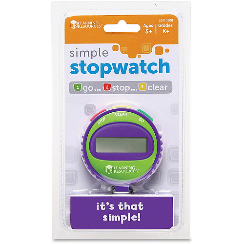 Learning Resources Simple Stopwatch 1 Each (LER0808)