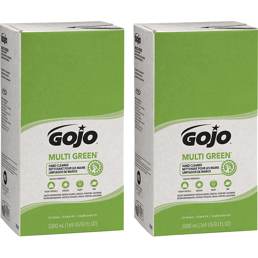 Gojo&reg; Pro TDX 5000 Refill Multi Green Hand Cleaner Citrus Scent - 1.32 gal - Soil Remover, Dirt Remover - Hand - Green - Non-abrasive - 2 / Carton (756502)