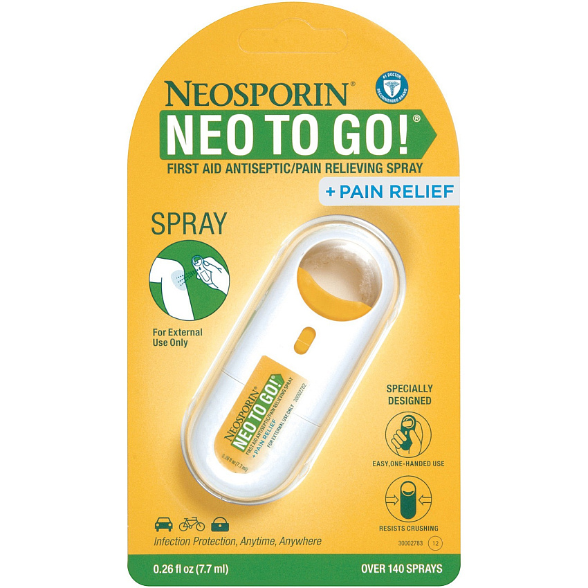 Neosporin To Go Spray For Pain - 0.26 fl oz - 1 Each (512372200)