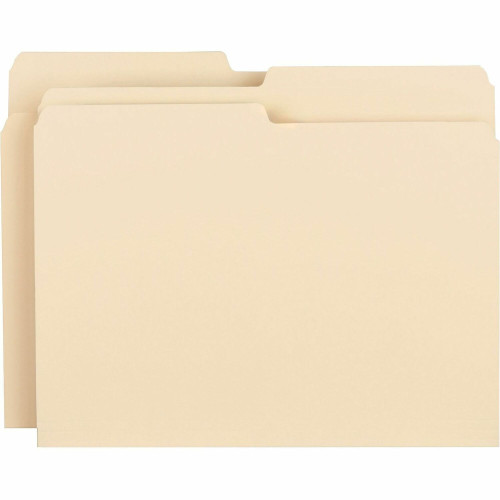 Business Source 1/2-cut 1-ply Top Tab File Folders (17524)