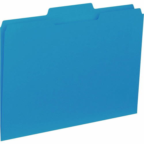 Business Source 1/3-cut Colored Interior File Folders (43562)