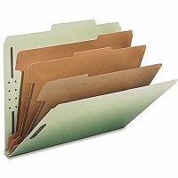 Nature Saver 2/5 Tab Cut Letter Recycled Classification Folder 8 1/2