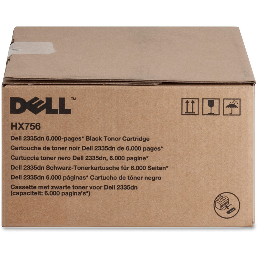 Dell Original High Yield Laser Toner Cartridge - Black - 1 Each 6000 Pages (HX756)
