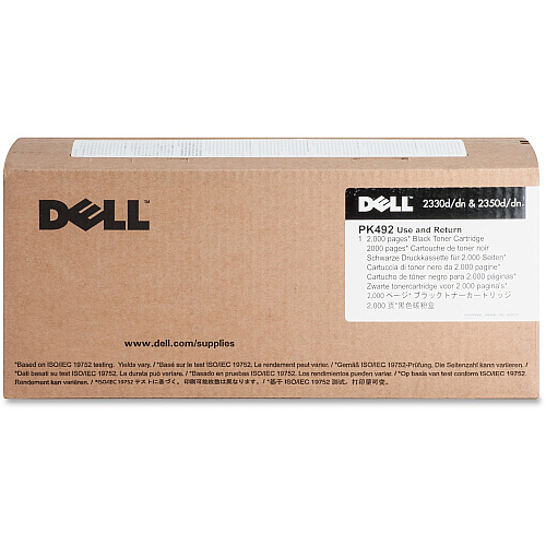 Dell PK492 Original Laser Toner Cartridge - Black - 1 Each