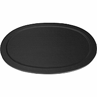 Dacasso Classic Leather Serving Tray Leather, Stainless Steel Body - 1 Each (A1061)