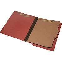 AbilityOne 7530015907107 SKILCRAFT End Tab Classification Folders, 1 Divider, Letter Size, Earth Red, 10/Box