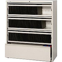 Lorell Fortress Lateral File with Roll-Out Shelf 42