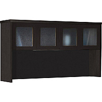 Safco Aberdeen AHG72 Hutch 39.1" Length x 72" Width x 15" Depth - 4 x Door(s) - Durable - Mocha - Assembly Required - 1 Each (AHG72LDC)