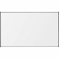 Lorell Dry-Erase Marker Board 48" (4 ft) Width x 36" (3 ft) Height - Porcelain Enameled Steel Surface - Satin Aluminum Frame - Magnetic - Ghost Resistant - 1 Each (LLR55626)