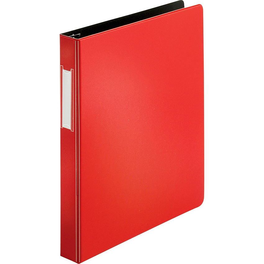 Business Source Slanted D-ring Binders 1" Binder Capacity - 3 Ring(s) - Fastener(s): D-Ring - Pocket(s): 2, Internal - Chipboard, Polypropylene - Red - PVC-free, Non-stick, Spine Label, Gap-free Ring, Non-glare, Heavy Duty, Open and Closed Trig (BSN33108)