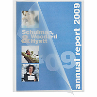 Business Source Report Cover 1/8" Folder Capacity - 8 1/8" x 11" - Polypropylene - White - 50 / Box (BSN78503)