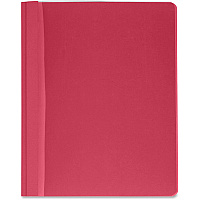 Business Source Letter Report Cover 8 1/2" x 11" - 100 Sheets Capacity - 3 x Prong Fastener(s) - Red - Textured, Non-stick - 25 / Box (BSN78523)