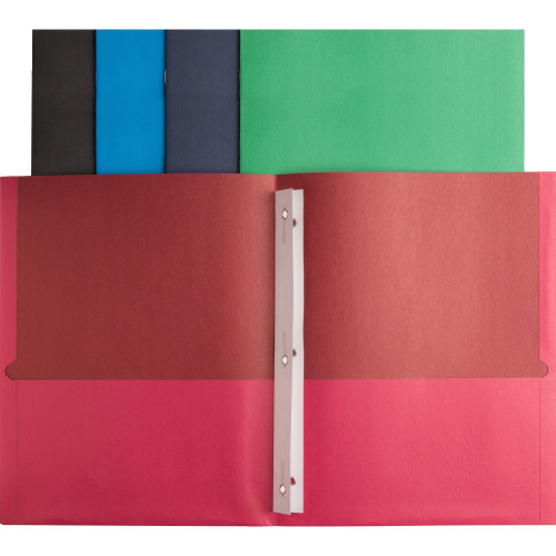 Business Source Storage Pockets Fastener Folders (78531)