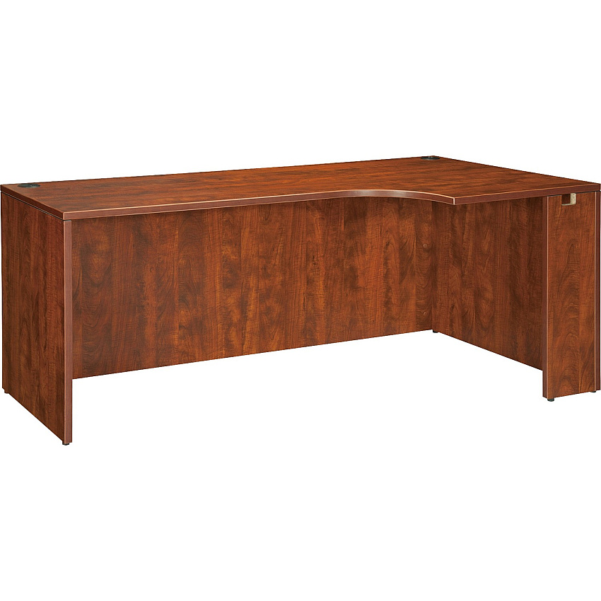 Lorell Essentials Series Right Corner Credenza 29.5" Height x 70.9" Width x 35.4" Depth - Finish: Cherry, Laminate - Leveling Glide (LLR69905)