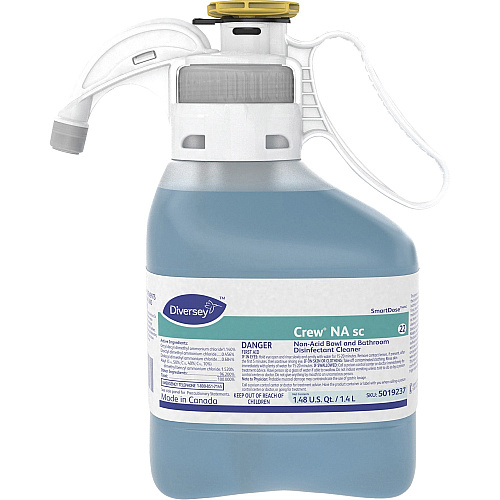 Diversey Non-acid Bowl/Bathroom Cleaner For Multi Surface, Multipurpose - Concentrate - 47.3 fl oz (1.5 quart) - Floral Scent - Deodorize, Disinfectant, Antibacterial - Blue - 1 Each (5019237)