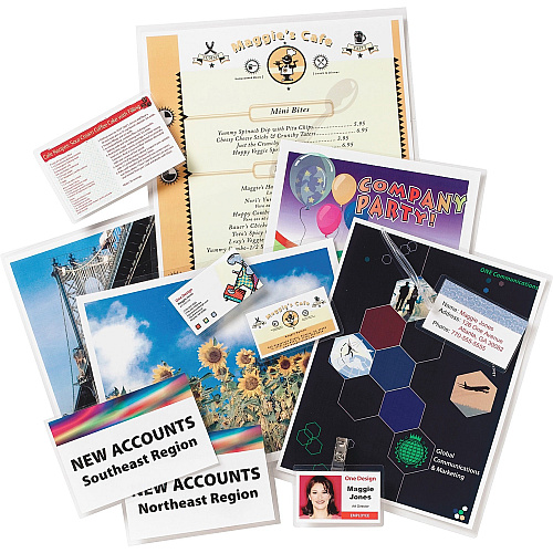 Business Source Letter Size Laminating Pouches Laminating Pouch/Sheet Size: 9" Width x 11.50" Length x 3 mil Thickness - for Document, ID Badge, Photo, Menu - Pre-trimmed - Clear - 50 / Box (BSN20854)